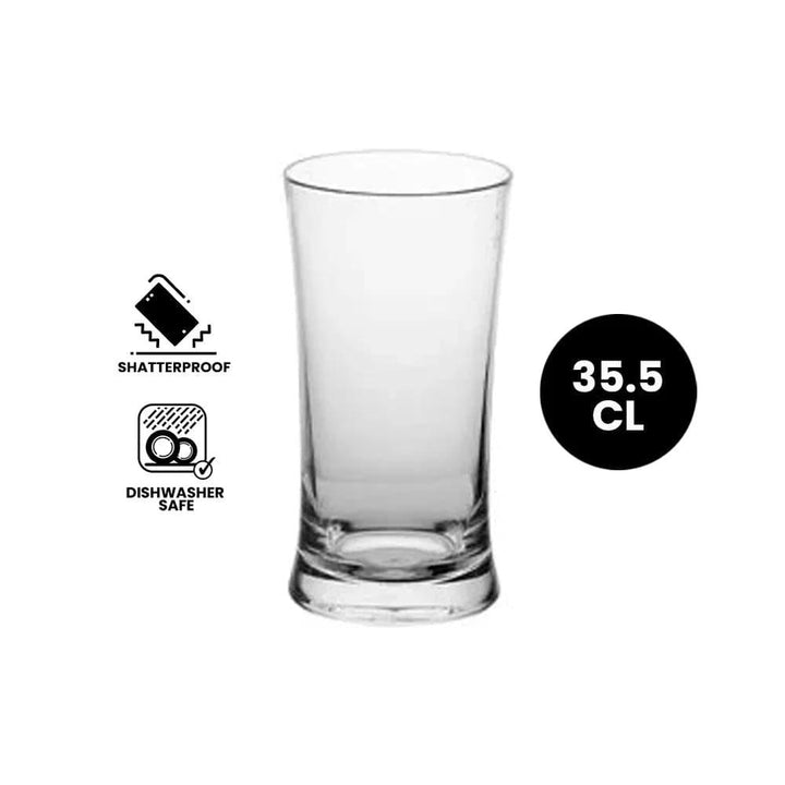 Furtino Polycarbonate Tall Glass, 35.5 cl, Pack of 6 - HorecaStore