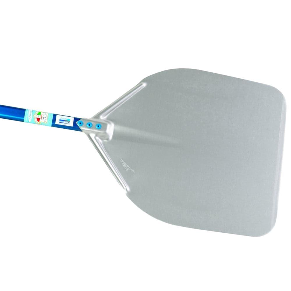 GI Metal A-32R/120 Aluminium Rectanglar 33 X 33 CM Pizza Peel With 120 CM Handle - HorecaStore