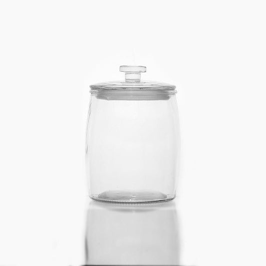 Glass Storage Container 4.0 L, BPA-Free, Non-toxic. Wide opening, Clear - HorecaStore