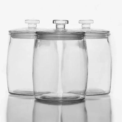 Glass Storage Container 4.0 L, BPA-Free, Non-toxic. Wide opening, Clear