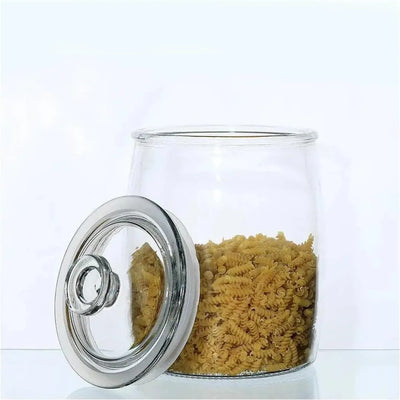 Glass Storage Container 4.0 L, BPA-Free, Non-toxic. Wide opening, Clear