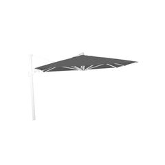 Gymkhana Barcelona Outdoor Side Pole Umbrella without Base, White/Grey, 400x300x267 cm