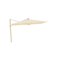 Gymkhana Barcelona Outdoor Side Pole Umbrella without Base, Wood Print/Beige, 400x300x267 cm