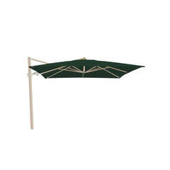 Gymkhana Calella Outdoor Side Pole Umbrella without Base, Wood Print/Dark Green, 300x300x260 cm