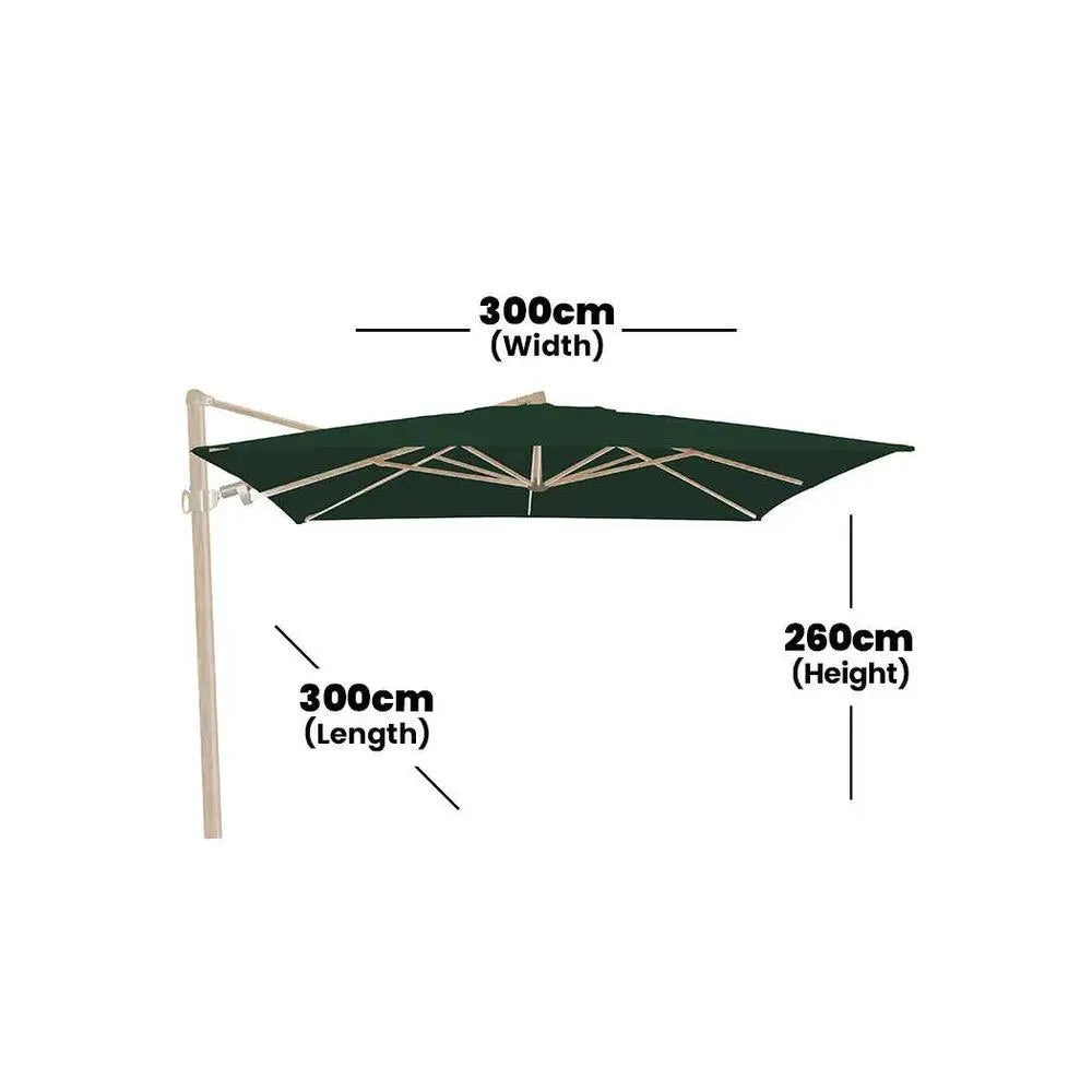 gymkhana-calella-outdoor-side-pole-umbrella-without-base-wood-print-dark-green-300x300x260-cm