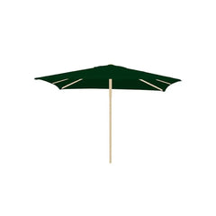 Gymkhana Marbella Outdoor Centre Pole Umbrella without Base, Wood Print/Dark Green, 250x250x263 cm