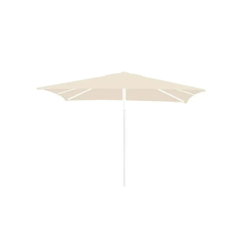 Gymkhana Palma Outdoor Centre Pole Umbrella without Base, White/Beige, 300x300x273 cm