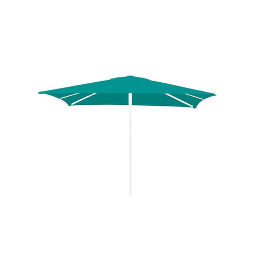 Gymkhana Palma Outdoor Centre Pole Umbrella without Base, White/Turquoise, 300x300x273 cm