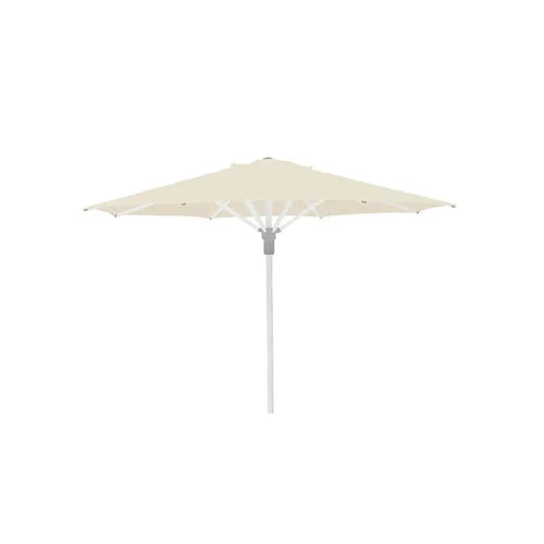 Gymkhana Valencia Outdoor Centre Pole Umbrella without Base, White/Beige, 210x240 cm