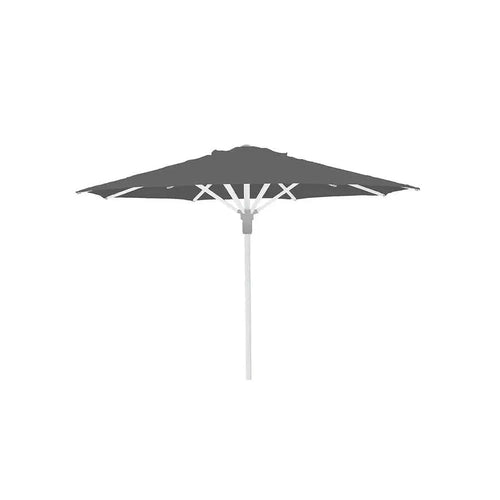 Gymkhana Valencia Outdoor Centre Pole Umbrella without Base, White/Grey, 210x240 cm