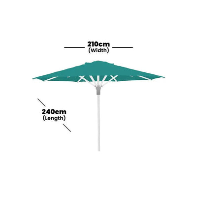 gymkhana-valencia-outdoor-centre-pole-umbrella-without-base-white-turquoise-210x240-cm