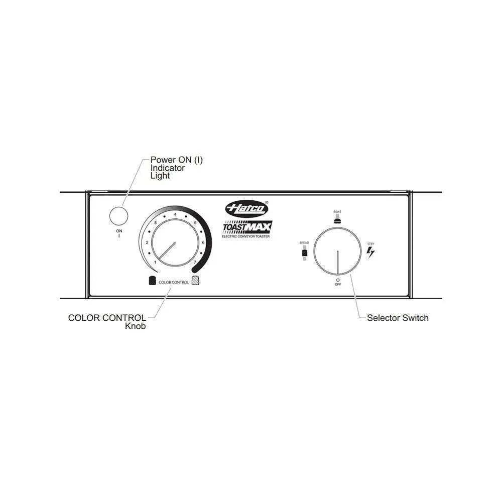 Hatco Corp Toast-Max Conveyer Toaster 1900-2300 W, 37 X 43 X 38.7 cm