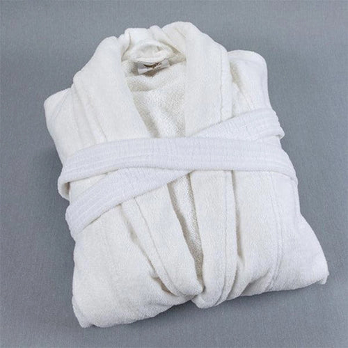 Heritage Hotel Velour Bathrobe 400 GSM, 100% Cotton, Velour Outer & Towelling Inner, Super Soft, Highly Absorbent Bathrobe L 130 cm