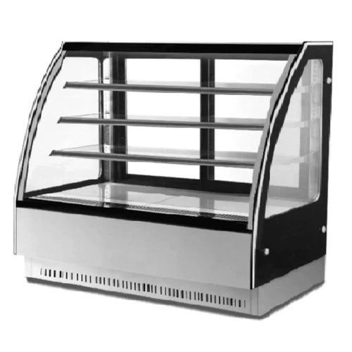 Honthink CS-1000E2 Curved Cake Showcase With 2 Shelves 0.57 kW, 100 x 73 x 120 cm