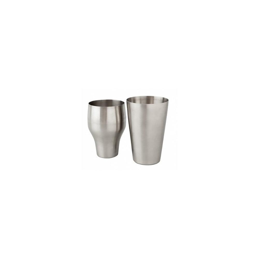 THS BAH1015 Polished Stainless Steel 2-Pieces Cocktail Shaker, 60cl