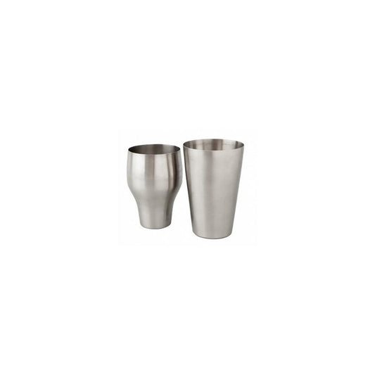 THS BAH1015 Polished Stainless Steel 2-Pieces Cocktail Shaker, 60cl - HorecaStore