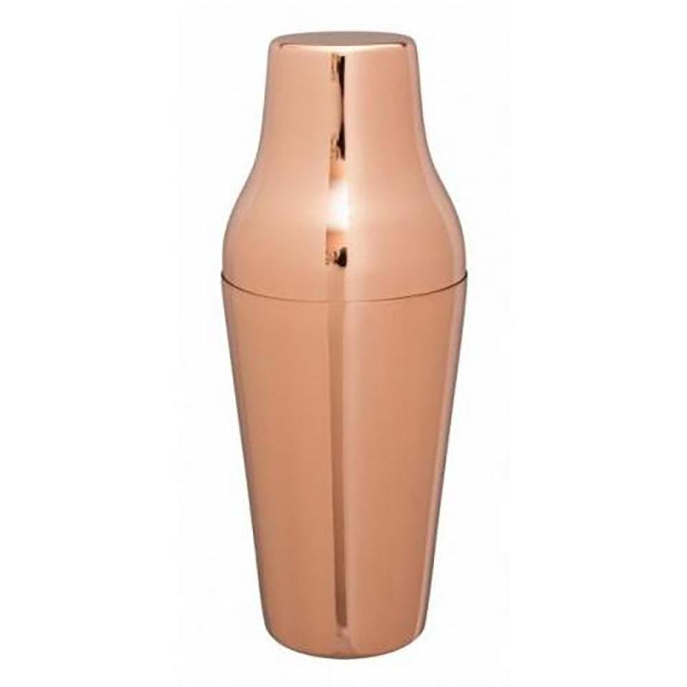 THS BAH1016 Copper Polished Cocktail Shaker 2-Pieces, 60cl