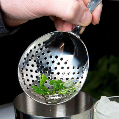THS BAH1038 Stainless Steel Julep Strainer For Cocktail Drinks