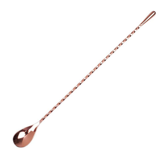 THS BAH1052 Copper Plated Teardrop Bar Spoon 11 Inches - HorecaStore