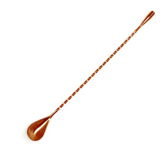 THS BAH1053 Gold Plated Teardrop Bar Spoon 11 Inches