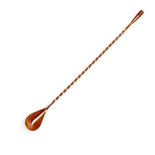 THS BAH1053 Gold Plated Teardrop Bar Spoon 11 Inches - HorecaStore