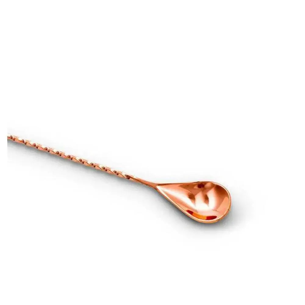 THS BAH1055 Copper Plated Teardrop Bar Spoon 18 Inches