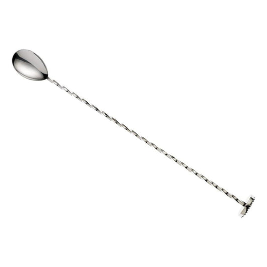 THS BAH1057 Stainless Steel Bar Spoon With Muddler 11 Inches - HorecaStore