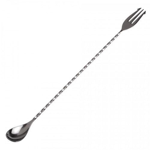 THS BAH1063 Stainless Steel Bar Spoon With Trident 11 Inches
