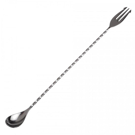 THS BAH1063 Stainless Steel Bar Spoon With Trident 11 Inches - HorecaStore