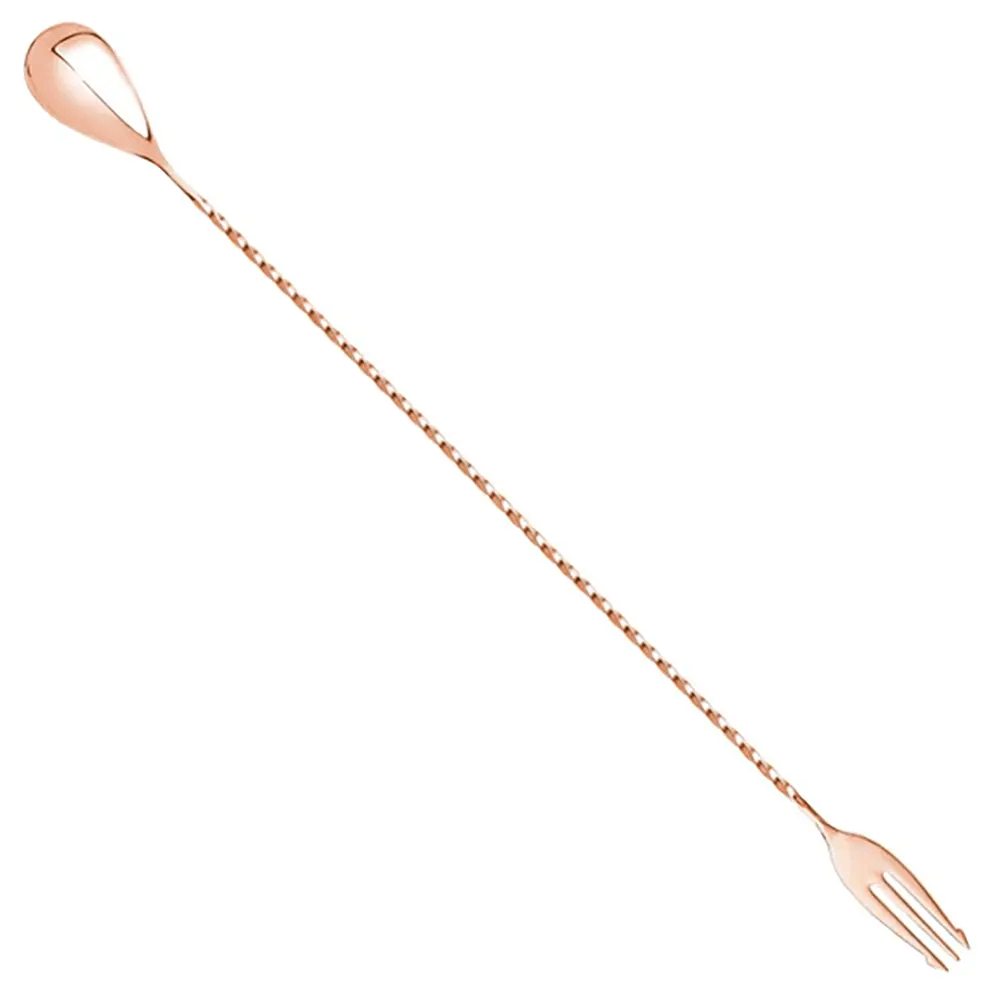 THS BAH1067 Copper Plated Bar Spoon With Trident 16 Inches