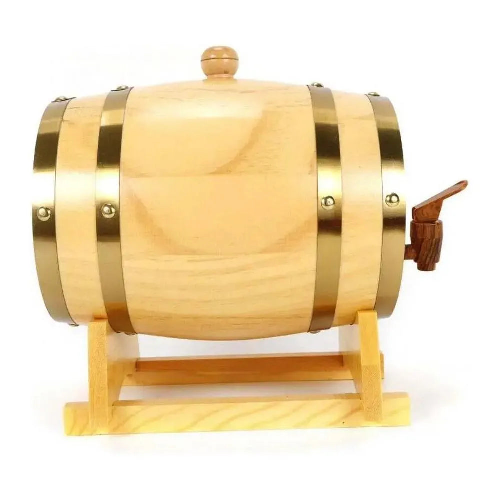 Horeca BAH1079 Pine Wood Wine Barrel, 3L