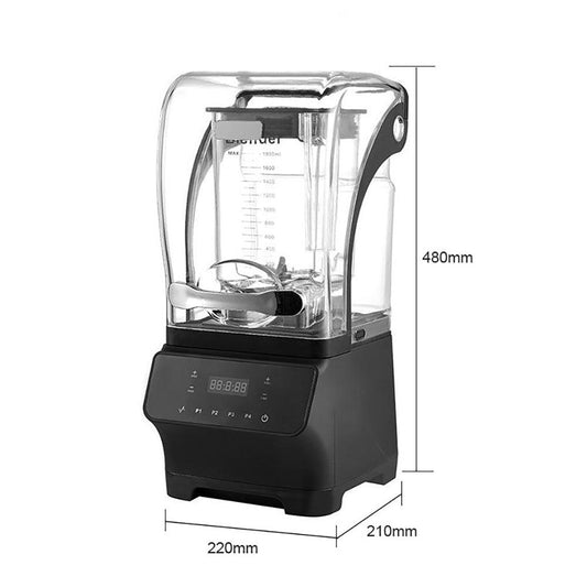 THS BAH1090 Soundproof & LED Touch Screen 2000W Blender With 1.8L Unbreakable Stirring Jar - HorecaStore