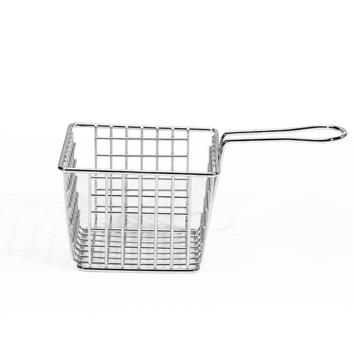 THS Carbon Metal Wire Square Frying Basket Silver 18*10*7.5cm