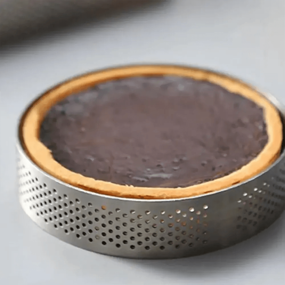 THS Stainless Steel Perforated Tart Round Ring Ø 7CM, H 2CM
