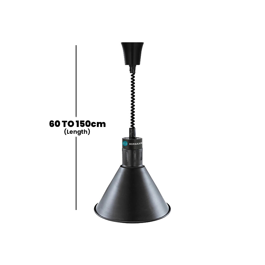 Hurakan Metal Infrared Lamp, Black,HKN-DL800, 0.25KW