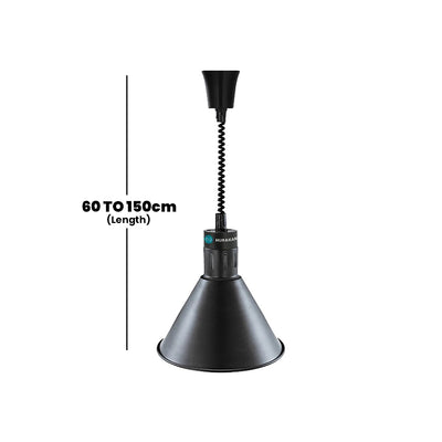 Hurakan Metal Infrared Lamp, Black,HKN-DL800, 0.25KW