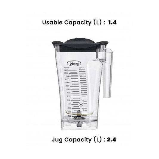 Santos Jug 1.4L (for #62 Brushless Blender) - HorecaStore
