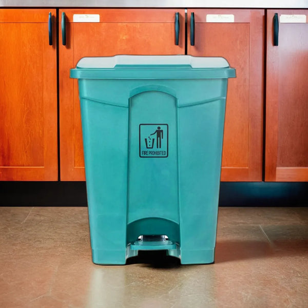 THS AF07318 Blue Garbage Can With Pedal 87 L