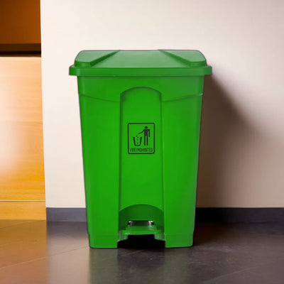 THS AF07318 Green Garbage Can With Pedal 87 L