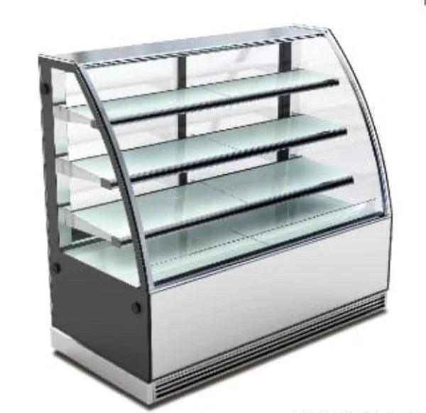 Honthink CS-1000E3 Curved Cake Showcase With 3 Shelves 600 W, 90 x 70 x 130 cm - HorecaStore