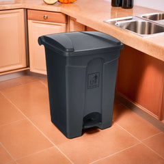 THS AF07318 Grey Garbage Can With Pedal 87 L