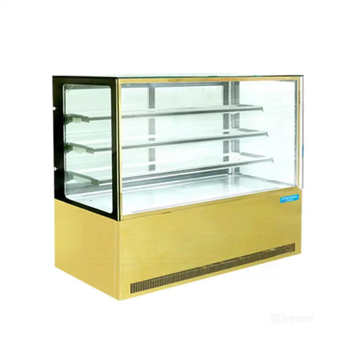 Inofrigo FCS100R3M Front Flat Glass Cake Display Showcase 100 x 68.5 x 130 cm 3 Shelves