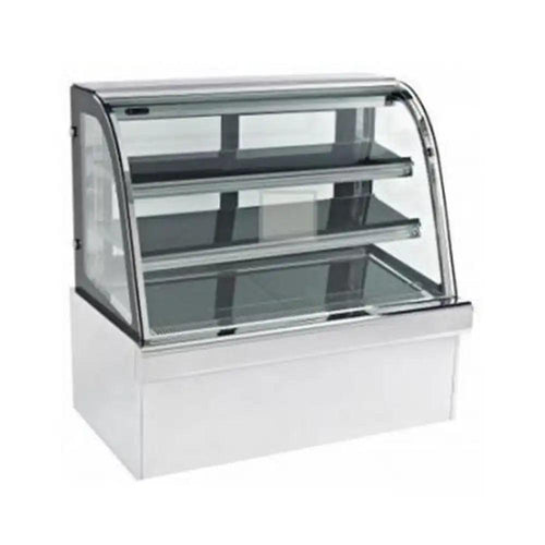 Inofrigo FCS1800R3B Front Curved Double Arc Cold Cake Display Showcase 180 x 68.5 x 140 cm 3 Shelves