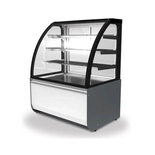 Inofrigo FGW1200-C3 Front Curved Double Arc Cold Cake Display Showcase 120 x 73 x 130 cm 3 Shelves