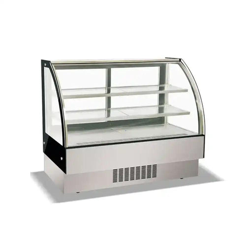 Inofrigo YT900CT Curved Cold Cake Showcase 90 x 56 x 73 cm 2 Shelves