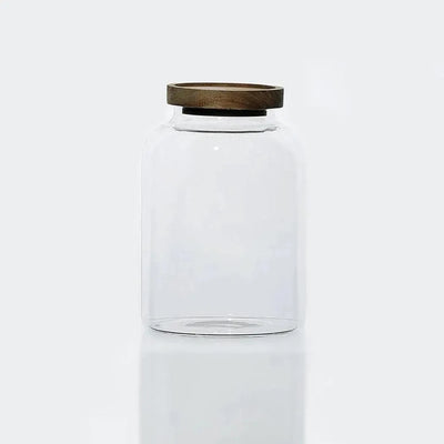 Kitchen Glass Jar 2.0 L, Durable Bamboo Lid airtight seal keeps food fresher for longer