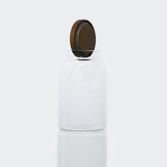 Kitchen Glass Jar 2.5 L, Durable Bamboo Lid airtight seal keeps food fresher for longer - HorecaStore
