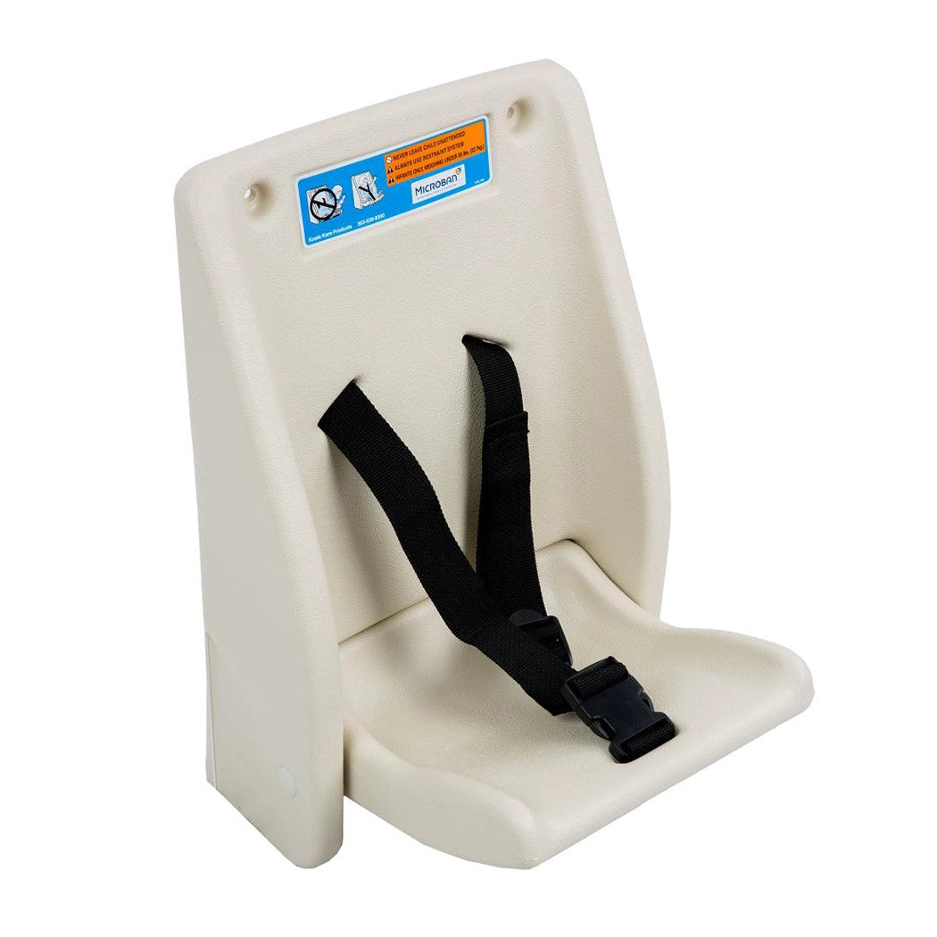 Koala Kare Child Protection Seat Wall Mounted  12¼" W x 18¾" H (311 mm x 476 mm) - Cream