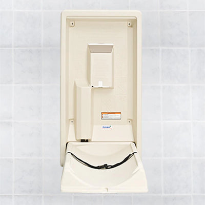 Koala Kare Classic Vertical Surface Mounted Baby Changing Station 22” W x 35½” H (559 mm x 902 mm) - Cream