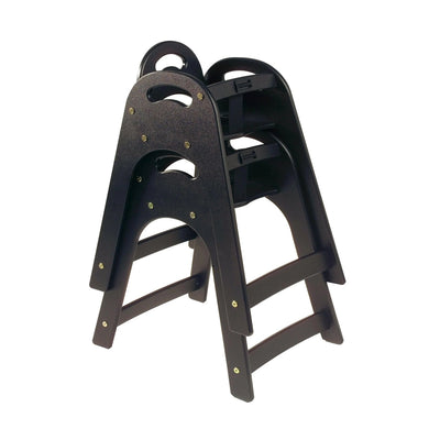 Koala Kare Designer High Chair 16¾” W x 29½” H x 21¾” D (425 mm x 749 mm x 553 mm) - Black